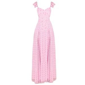 LoveShackFancy Tulonne Rose-Print Dress